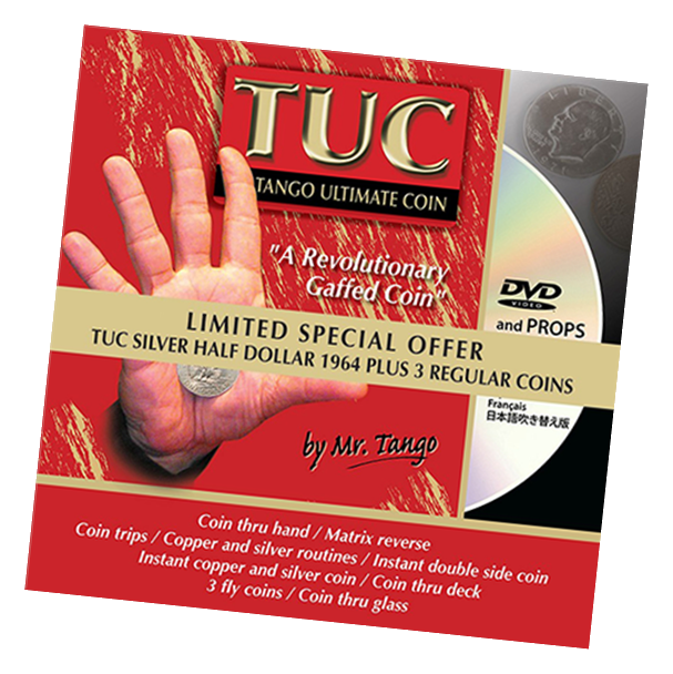 Limited Special Silver TUC Half Dollar 1964 plus 3 Matching Coins by Tango - Trick