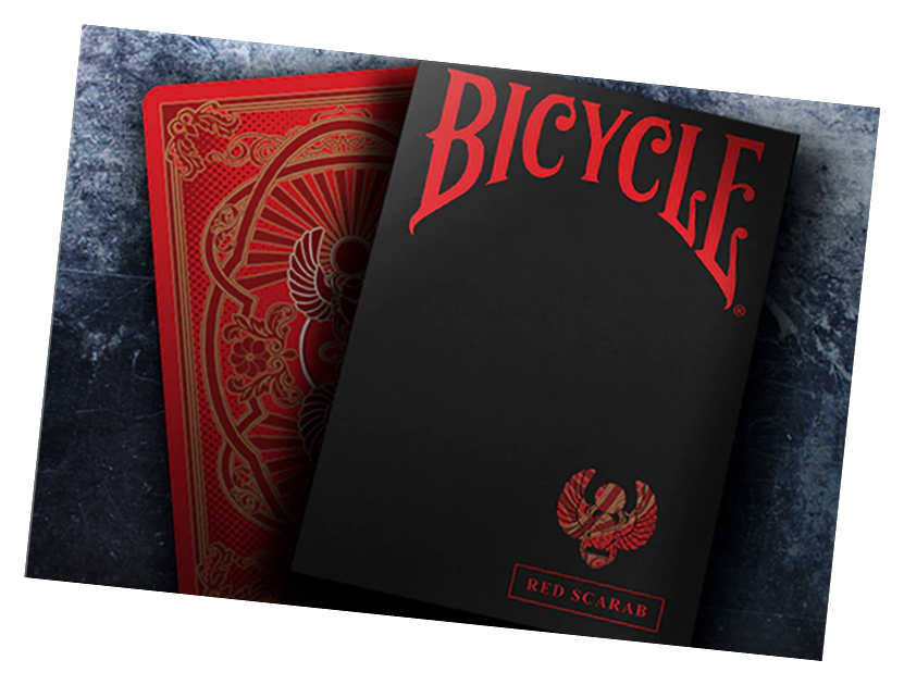 Bicycle Scarab (Red) Playing Card Deck by Crooked Kings