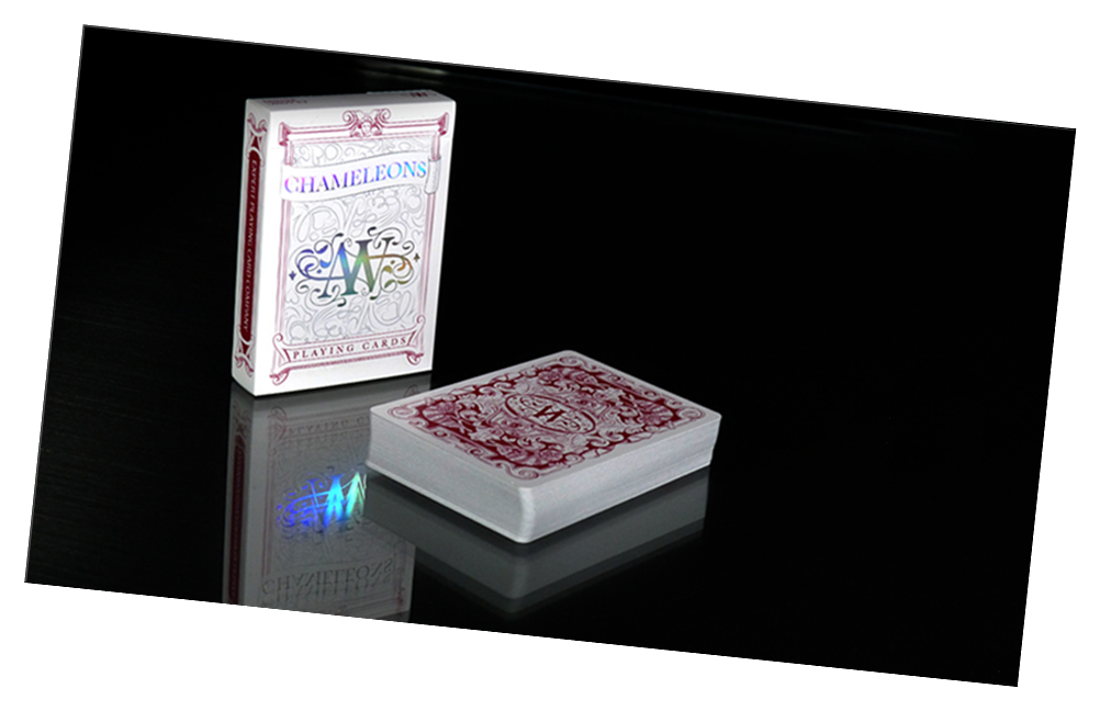 Chameleon Playing Cards (Red) by Expert Playing Cards