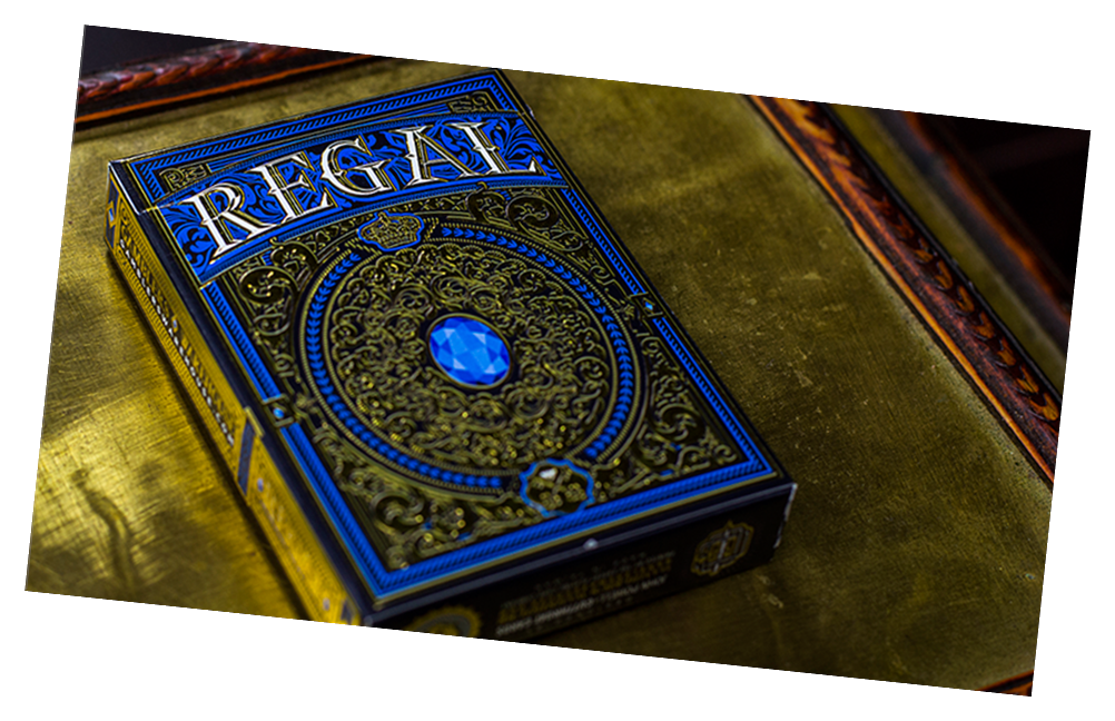 Regal Playing Card Deck (Blue) by Gamblers Warehouse