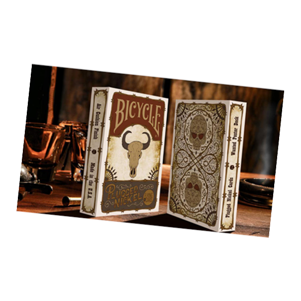 Plugged Nickel Playing Card Deck (Wanted Poster) by Matt Drake