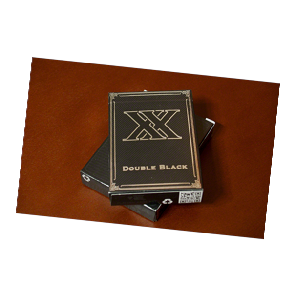 Double Black Unbranded Playing Card Deck