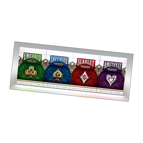 ORNATE White Amethyst Edition Playing Card Deck by HOPC