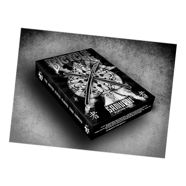 Samurai Playing Card Deck V2 (Black) by USPCC and Marchand de Trucs