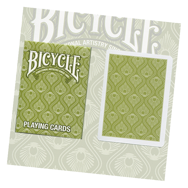 Bicycle Green Peacock Playing Card Deck y USPCCb