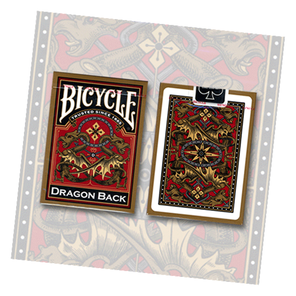 Bicycle Dragon Back Playing Card Deck (Gold) by USPCC