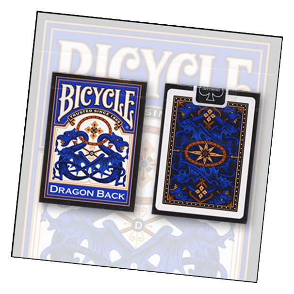 Bicycle Blue Dragon Back Playing Card Deck by USPCC