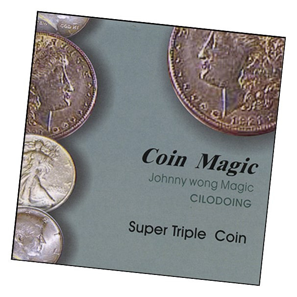 Super Triple Coin (with DVD) by Johnny Wong - Trick