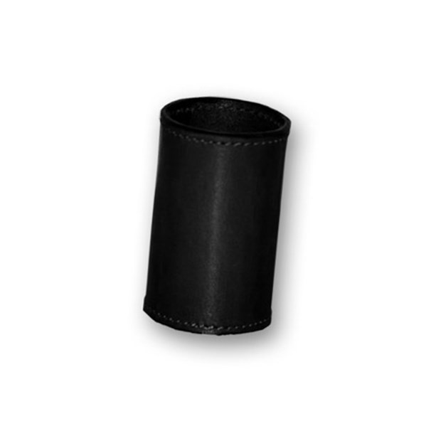Black Leather Coin Cylinder - Dollar Size for Coin Magic Tricks