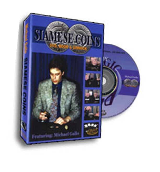 Siamese Coins by Gallo - Coin Magic Gimmick & DVD