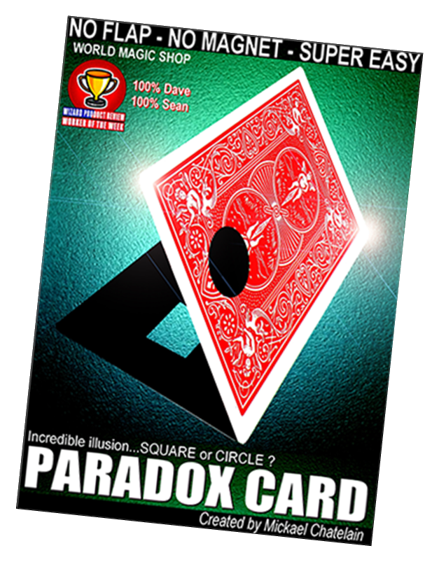 Paradox Card by Mickael Chatelain - Red Bicycle Magic Trick - Square Circle