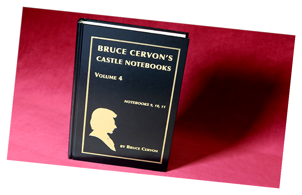 Bruce Cervon Castle Notebook - Vol. 4 Underground Card Magic Now Out of Print