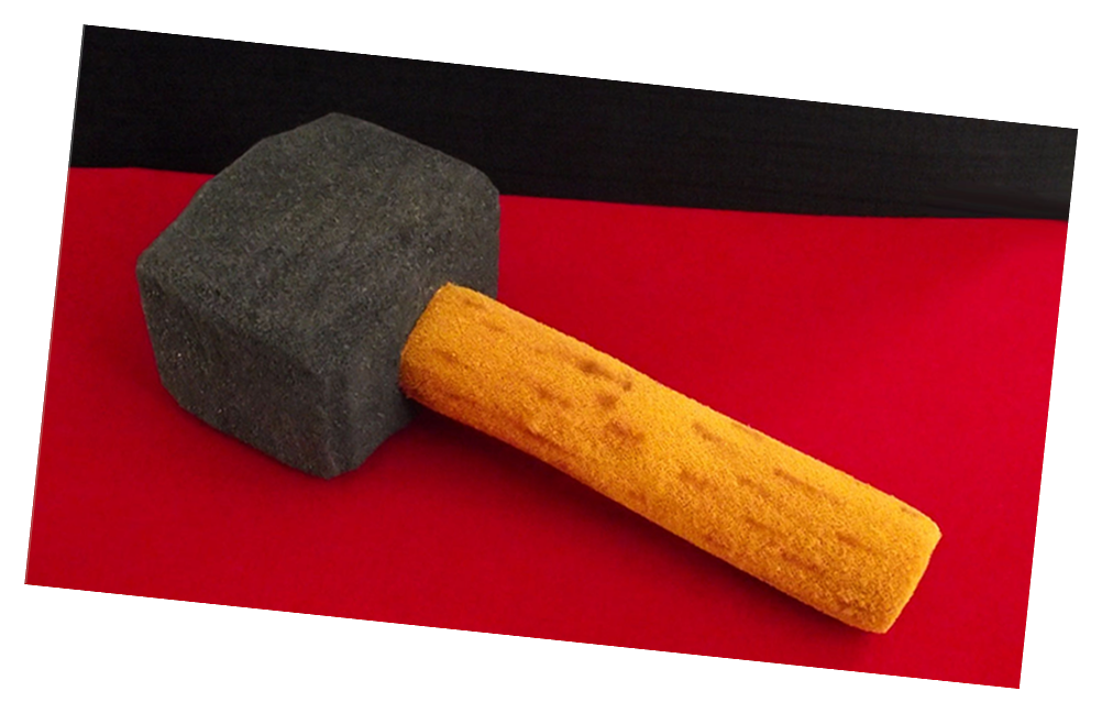 Sponge Hammer Prop for Magic Tricks or Display