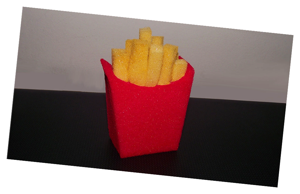 Sponge French Fries Prop for Magic Tricks, Comedy or Display