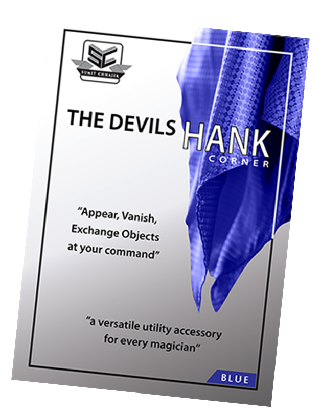 Devils Hank Blue - Large Professional Corner Model - Magic Trick Accessory