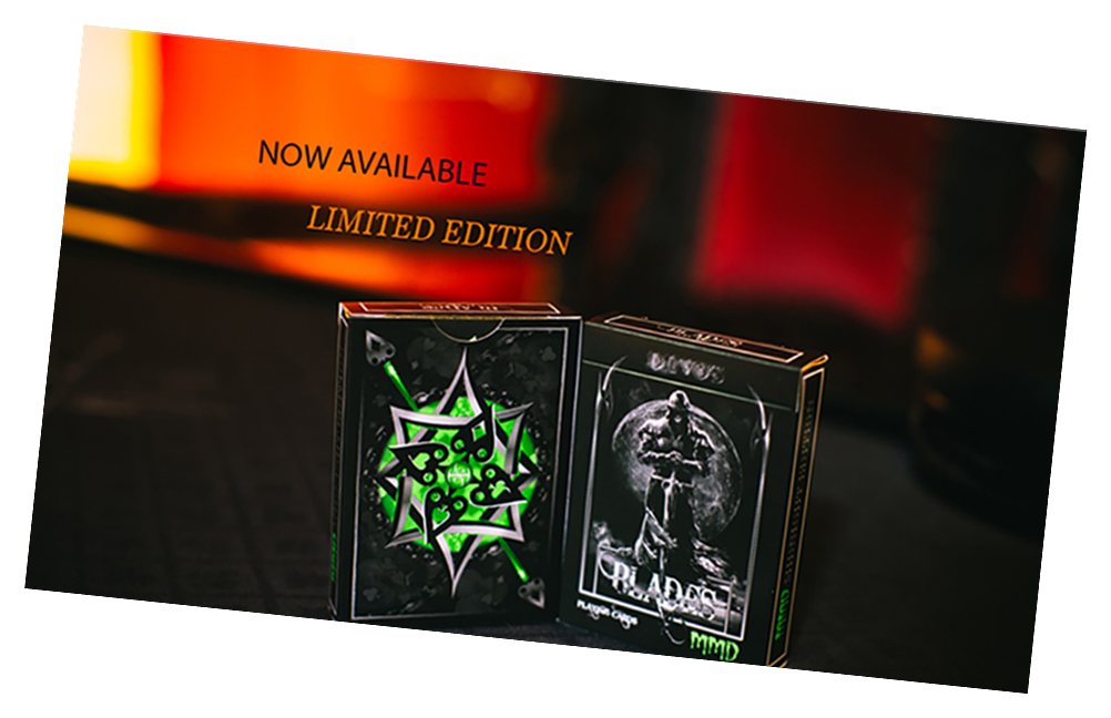 Blades Blood Spear Emerald Edition Playing Card Deck by World Card Experts