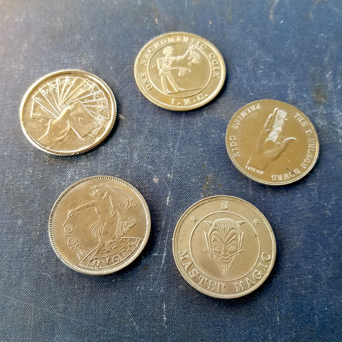 Vintage palming coins