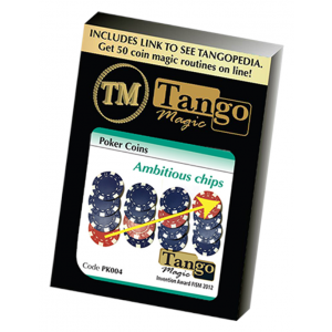 Ambitious Chip (PK004) (Gimmick and Online Instructions) by Tango Magic - Trick