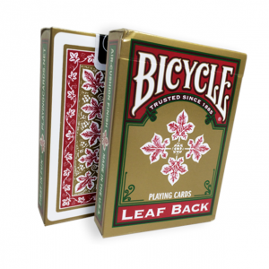Bicycle Leaf Back Deck (Red) Playing Card Deck by Gambler's Warehouse
