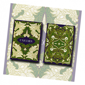 Unicorn Playing card deck (Emerald) by Aloy Design Studio USPCC