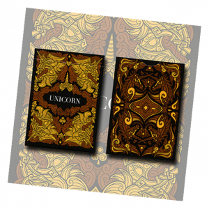 Unicorn Playing card Deck (Copper) by Aloy Design Studio USPCC