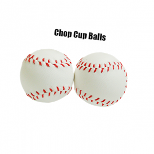 Chop Cup Balls White Leather (Set of 2) by Leo Smetsers
