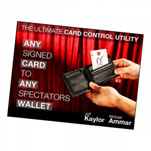 Any Card to Any Spectator's Wallet - BLACK - Magic Trick