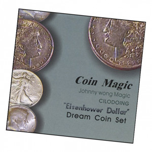 Dream Coin Set EISENHOWER (with DVD) by Johnny Wong - Trick