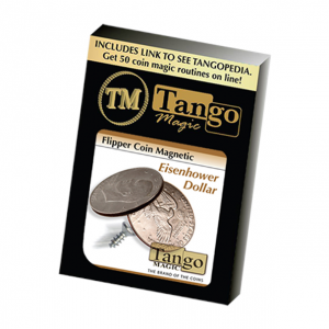 Magnetic Flipper Coin Eisenhower Dollar (D0041) by Tango - Trick