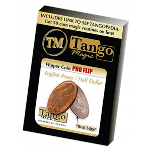 Flipper coin Pro Flip English Penny (D0102) by Tango - Trick