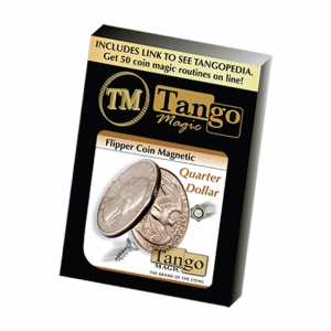 Flipper Coin Magnetic Quarter Dollar (D0043)by Tango - Trick