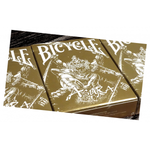 Bicycle Gold Asura Playing Card Deck - USPC Bee Stock with Magic Finish