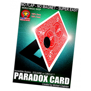 Paradox Card by Mickael Chatelain - Red Bicycle Magic Trick - Square Circle