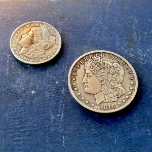Morgan Dollar - Oversize Coin - Two Ounces of Silver
